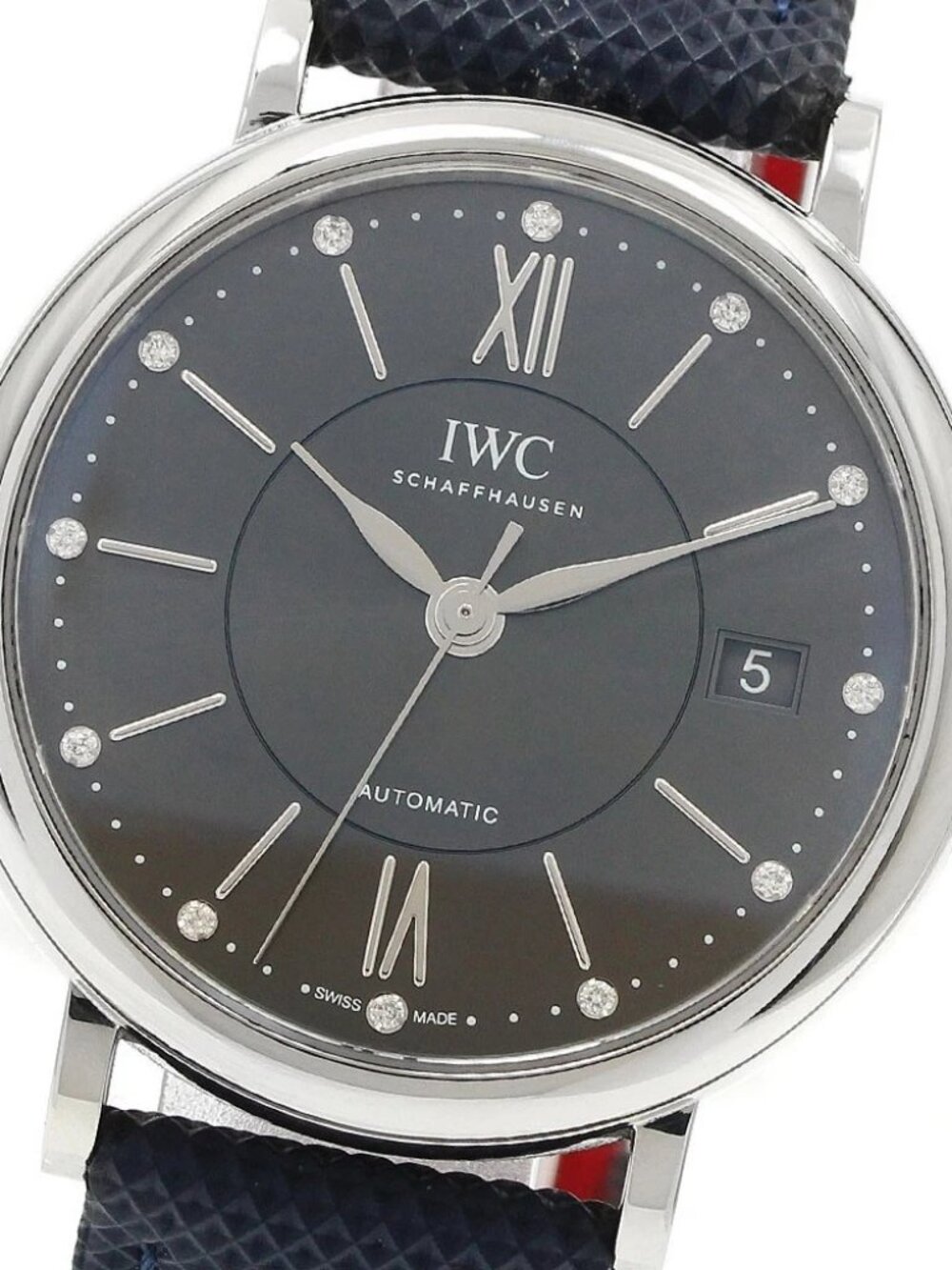 IWC SCHAFFHAUSEN Portofino IW458102 12P diamond gray Dial Automatic Boy's_954108